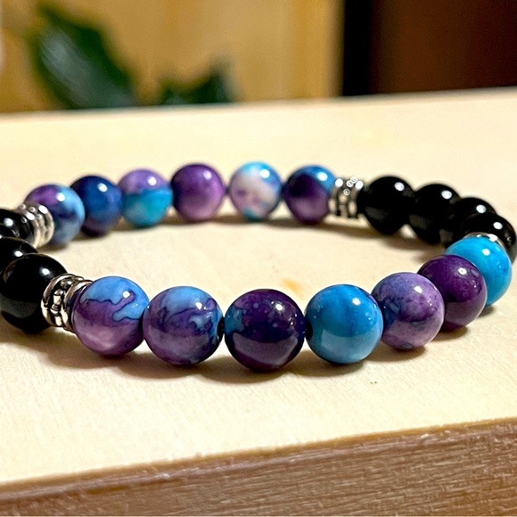 The Earth 🌎 Natural Stone Beads Bracelet 🍃 - Picture 1 of 6